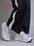Shoetopia Smart Casual Blue Sneakers For Girls-Eu41,Bronze,8,B0D5HCH1NQ