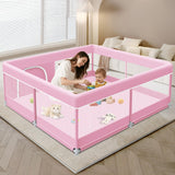 XVISHX Baby Playpen 50 x 50 Inch Play Pen Playards, Playpen for Babies and Toddlers, Baby Playard for Indoor & Outdoor Active Ce