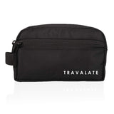Travalate Polyester Single Compartment Multipurpose Toiletry Bag| Black