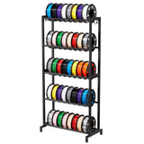 VEVOR 3D Printer Filament Storage Rack, 5 Tier Heavy Duty Storage Shelves for 3D Printing Filaments, Filament Spool Holders Rack