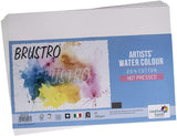 Brustro Artists 25% Cotton Watercolour Paper,Hot Pressed, 300 Gsm,Size A3, 5 Sheets | Ideal For Watercolor,Acrylic,Gouache,Charc
