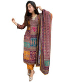 Gosriki Women'S Rayon Viscose Straight Printed Kurta With Pant & Dupatta (Sula Mustard-Gs_Xl_Mustard_X-Large),Mustard,,B0DY833PDZ