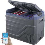 VEVOR Car Refrigerator, 12 Volt Car Refrigerator Fridge, 40 L Dual Zone Portable Freezer, -4?-68? Adjustable Range, 12/24V DC an