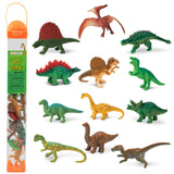 Safari Ltd. Dinos TOOB - Includes 12 Hand-Painted Mini Figurines - T-Rex, Triceratops, Velociraptor, Stegosaurus, Ankylosaurus &