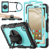 SEYMAC stock Case for Samsung Galaxy Tab A9 8.7 ' ', Full-Body Drop Protection Case with Screen Protector Pencil Holder [360 Rot