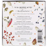 Via Mercato Natale Shea Butter Soap Boutique Luxury Gift Box (Set Of 4, 50G Each) - Autunno