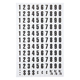 MasterVision Interchangeable Magnetic Board Accessories, Numbers, Black, 0.75h