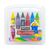 BAZIC Dual Sided Super Jumbo Crayons Premium 12 Colors, Non Toxic Drawing Crayons, Gift for Student, 1Pack