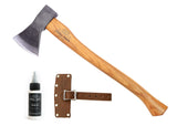1844 Helko Werk Germany Traditional Rheinland - Made in Germany Compact Lightweight Axe for Backpacking Camping Long Hatchet - H
