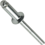 Aluminum Pop Rivets 3/16 x 3/8 Flat Countersunk Head Blind 66 Gap .251 .375 Quantity 100 By Fastenere