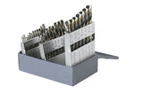 CLELINE C18125 Style 1878 High Speed Steel 135 HeavyDuty Jobber Length Drill Set, Black and Gold Finish, 1/16 1/2 Size, 29 