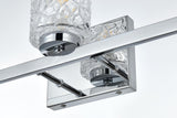 Living District Indoor Modern Home Decorative Bright Ceiling Cassie 5 Lights Bath Sconce In Brass With Clear Shade