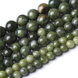 45PCS 8MM Natural Southern Jade Beads Round Loose Stone Beads for Jewelry Making DIY Energy Stone Healing Power Bracelet 15