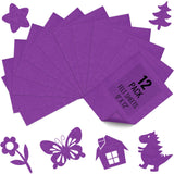 12PCS Purple Felt Fabric Sheets 9 x 12 - 1.6mm Thick Soft Felt for Craft Sewing DIY Patchwork Art Projects Decorations