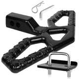 Eapele Tow Hitch Step for 2 inch Receiver, Universal Anti Slip Bumper Guard,Strong Steel 10000lbs Maximum Load, for Trailer Tow 
