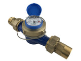 DAE AS150mP 11/2 Water Meter with Pulse Output, Measured in Liter + NPT Coupling