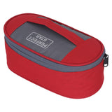 Perfect Star Toiletry Bag For Men & Women, Red Grey