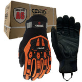 Cestus 6161, 1 Pair Impact Gloves with Fabric Palm, ANSI Cut A6, XL