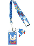 Sonic The Hedgehog Sonic Speed Breakaway Lanyard ID Badge Holder w/Metal Keychain