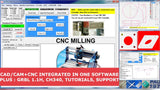 CAD CAM CNC 3018 3020 1610 Mill Software plus tutorial videos RoutCad Standard. Three easy steps all in one integrated program: 