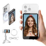 SYNCO XView Vlog Selfie Monitor Screen for iPhone & Android, Magnetic Wireless Rear Camera Phone Monitor with 164FT Range, 3H Ba