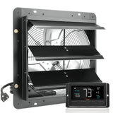 VEVOR 14 Exhaust Fan with Temperature Humidity Controller, 1513 CFM, 10-Speed Adjustable Wall Mount Attic Fan, Ventilation and
