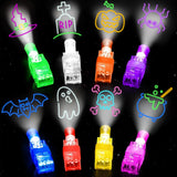 Yizeda Halloween LED Finger Lights Party Favors for Kids Halloween Goodie Bag Fillers Basket Stuffers Halloween Party Trick or T