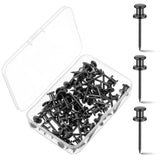 Watersay 50 Pcs Double Headed Picture Hangers Nail Push Pins Picture Hanging Nails Thumb Tacks Wall Hooks Photo Hanging Hook Pin