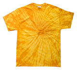 HS1000B TieDye Youth Spider TieDyed Tee Gold Spider Small
