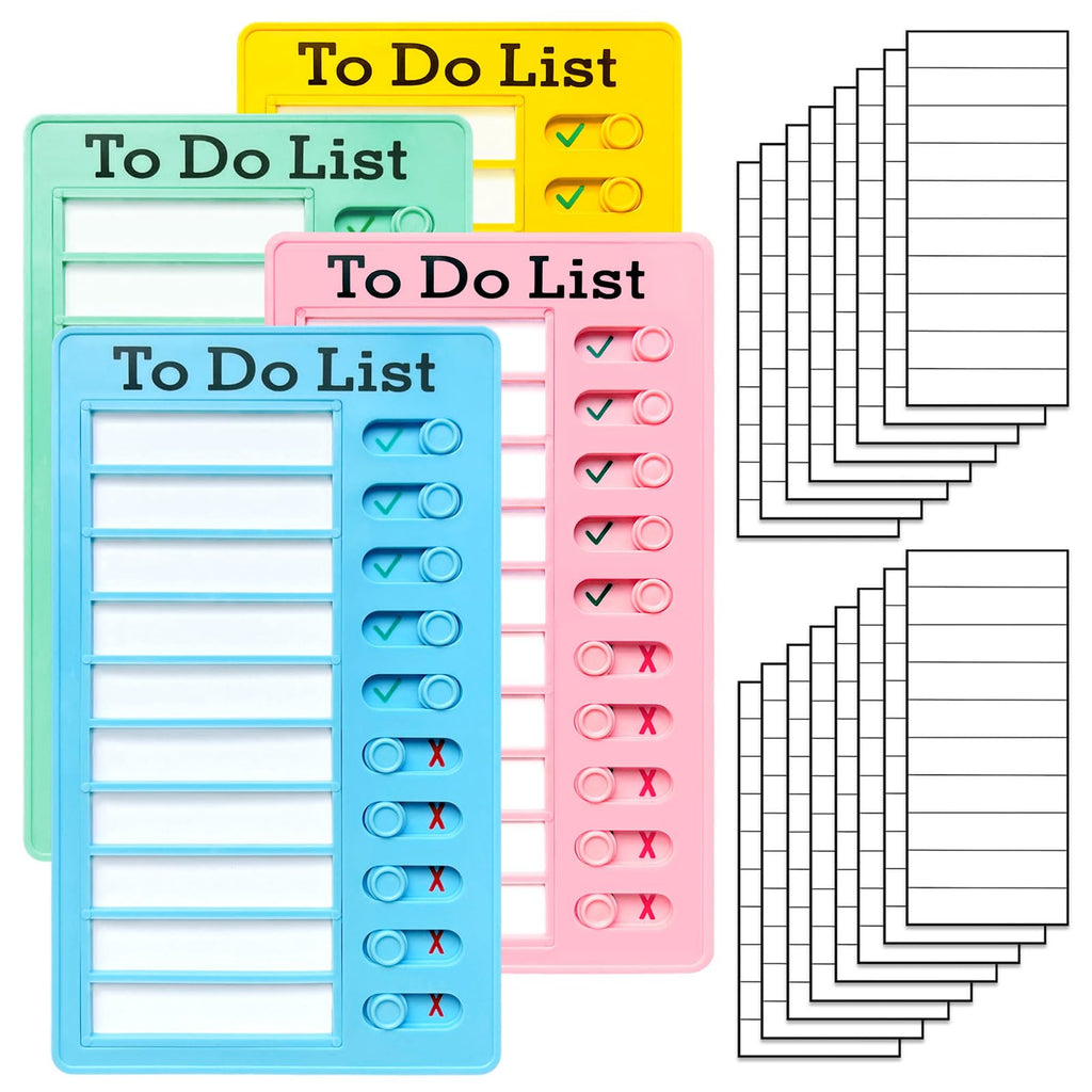 Sliding Routine Chart Chore Checker 4 Pieces Chore Chart For Kids Multiple Kids - Sliding Routine Chart: R ...