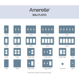 Amerelle 163Rsb Century Wallplate, 1 Rocker, Steel, Satin Brass, 1-Pack