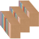 Harloon A5 Composition Notebook Journals 8 X 5.75 In College Ruled Kraft Notebooks With Rainbow Spines Small Lined Composition B