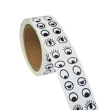 Lependor Black White Eye Stickers Labels 2000 Pcs Per Roll