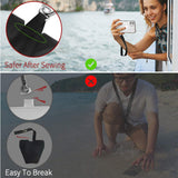OUTXE Universal Phone Tether Tab with Adhesive, 4 Pack Phone Lanyard Replacement Part for Phone Strap - Black