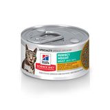 Hill's Science Diet Perfect Weight, Adult 1-6, Weight Management Support, Wet Cat Food, Chicken & Roasted Vegetables Stew, 2.9 o