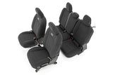 Rough Country Neoprene Seat Covers for Jeep Gladiator JT (2020-2025) w/Factory Cloth Seats & No Cup Holder - Waterproof & UV Res