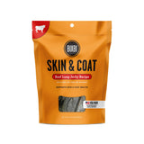 BIXBI Skin & Coat Support Beef Liver Jerky Dog Treats, 5 Oz - USA Made Grain Free Dog Treats - Antioxidant Rich To Support Shiny