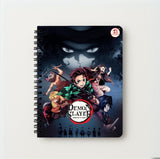 Harshhasthkala Demon Slayer Spiral Notebook A5 Size | Kimetsu No Yaiba Anime Stationery For School, Office & Gifting | Tanjiro