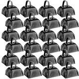 Yeshone 24 Pcs Metal Cowbell with Handle Cow Bells Noise Makers for Sporting Events Small Loud Noisemaker Cow Bell for Wedding C