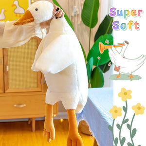 CottonStar Goose Stuffed Animal 51 Inch Plush Doll Toy, Cute Duck Plush Cushion Soft Huge Plushies Pillow, Gift for Kids and Fri