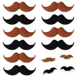 10PCS Vivid Mustache Silicone Beads, Novelty Beard Focal Beads Bulk for Keychain Making, Funny Handlebar Mustache Loose Beads fo