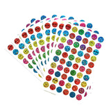 Success Stationery 600 Glitter Smiley Stickers 10 Sheets Multicolor SelfAdhesive for Kids Classroom Reward and Craft Stickers f