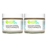 Uncle Harrys Mild Mint Remineralizing Toothpaste | Natural Whitening Freshens Breath & Promotes Enamel | Vegan Fluoride Free To