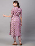 Gosriki Women'S Cotton Blend Traditional Straight Printed Kurta And Palazzo Set (Janar Light Pink-31_Xl-Gs_Light Pink_X-Large),Light Pink,,B0BRFTBJL4