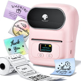 Phomemo Thermal Label Maker - M110 Barcode Label Printer Portable Bluetooth Labeler Maker Machine for for Small Business, Addres