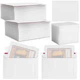 Faccito 200 Pcs Trading Card Shipping Set 4 x 6'' Trading Card Protector and Envelopes Bulk for Mailing, Additional Defend Suppl