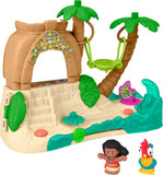 Fisher-Price Little People Toddler Toy Disney Princess Moana Adventure Village Playset with Figures for Pretend Play Kids Ages 1