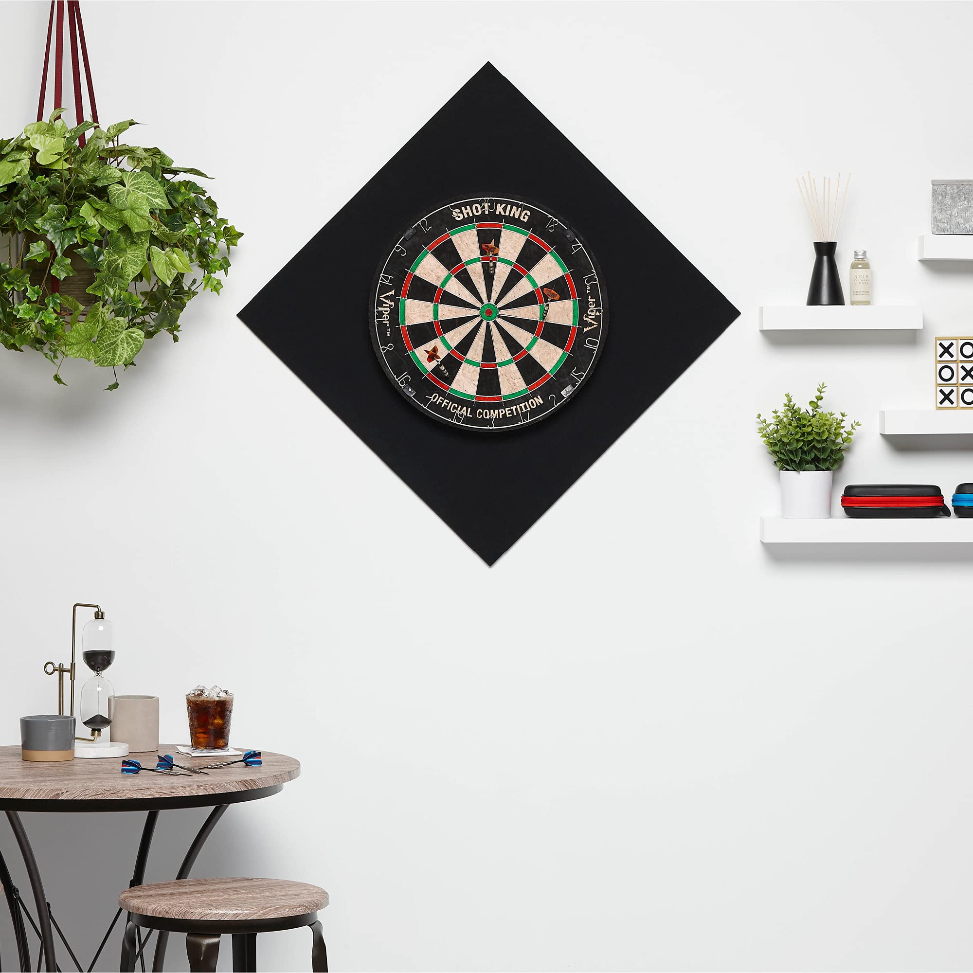 Viper Eva V-Foam Dartboard Surround Wall Protector , Black