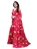 Satrani Womens Woven Polyester Saree (1955St348_Beet Red)