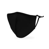 WEDDINGSTAR 3-Ply Kid's Washable Cloth Face Mask Reusable and Adjustable with Filter Pocket - Black
